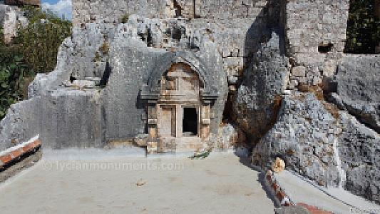 Small Temple Style Rock Cut Tombs, Antalya fotoğrafı