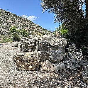 Small Temple Style Rock Cut Tombs, Antalya fotoğrafı
