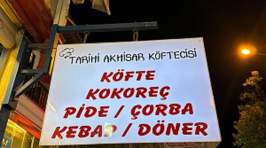 tarihi akhisar köftecisi kokoreç, Manisa fotoğrafı