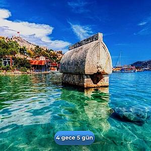 Likya Yolu: Kaş Limanağzı'dan Ufakdere Plajı'na Panoramik Tarihi Yürüyüş